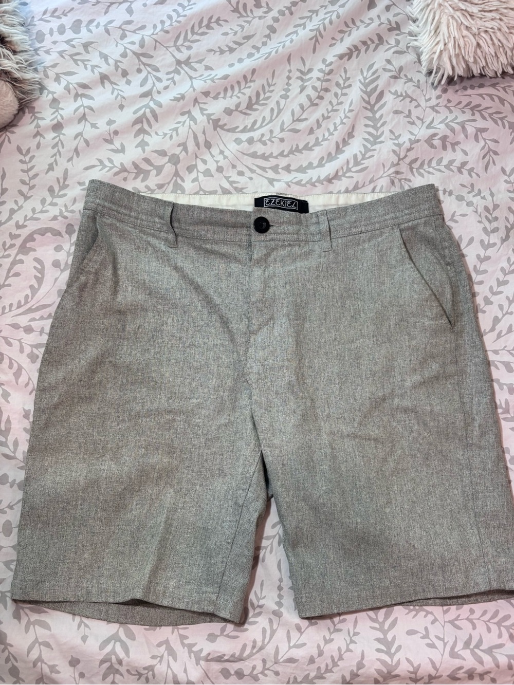 Men’s Gray Tailored Shorts